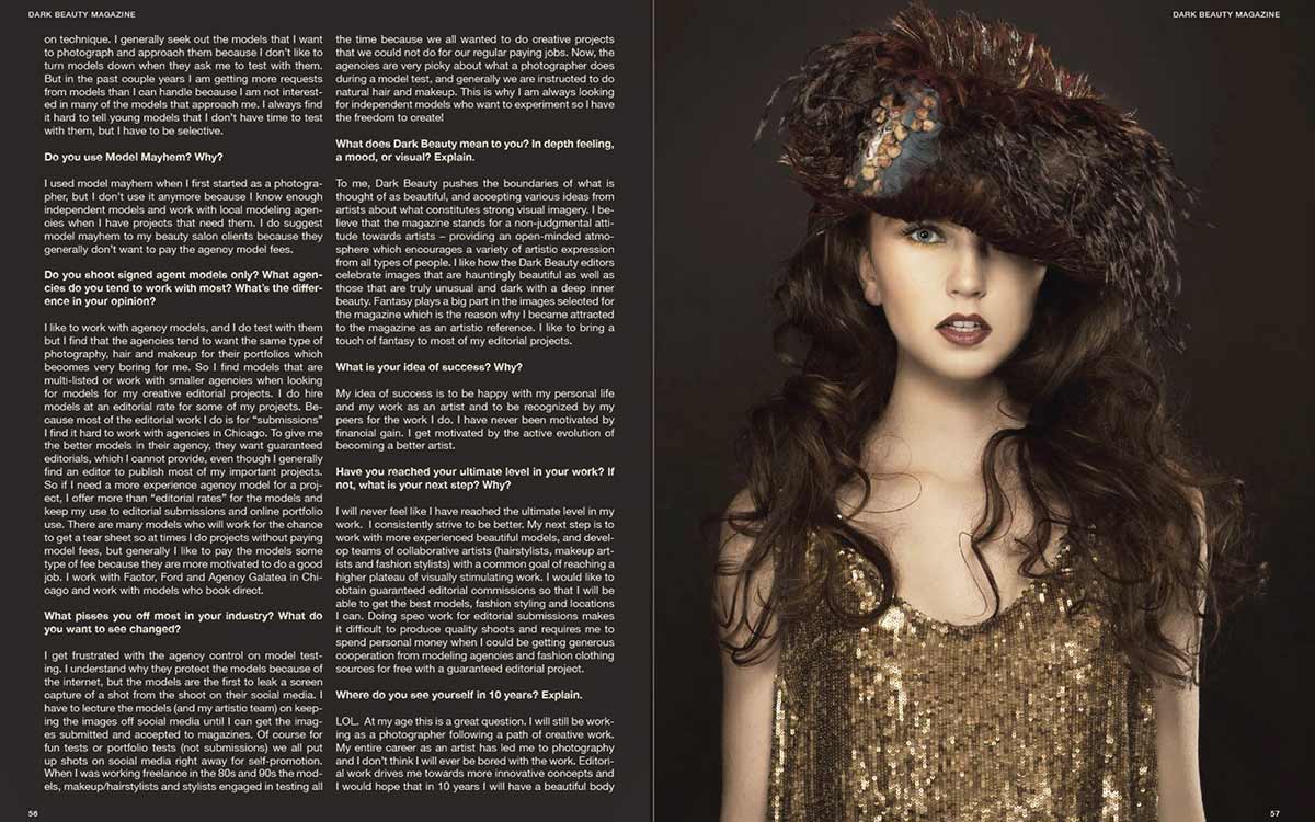 Published in Dark Beauty Magazine, April 2015 | Constance McCardle Fashion Design | Photography: Jean Sweet