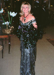 Debbie Simon in Constance McCardle Gown